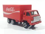 1988 Hartoy Coca Cola Coke Soda Pop Delivery Truck Red Die Cast Toy Car Vehicle with Opening Rear Doors