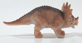 Brown Styracosaurus 3 1/8" Long Dinosaur Toy Figure