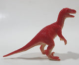 Red Raptor 3" Tall Dinosaur Toy Figure