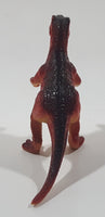 Red Orange Raptor 2 1/4" Tall Dinosaur Toy Figure
