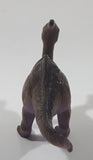 Brown and Purple Parasaurolophus 4 1/2" Long Dinosaur Toy Figure