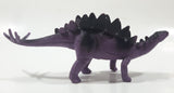 S.H. Black and Purple Stegosaurus 8" Long Dinosaur Toy Figure