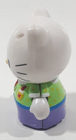 Rare 2003 Bandi Sanrio Hello Kitty School Girl Business Attire 1 7/8" Tall Toy Figure with Removable Snap On Clothes