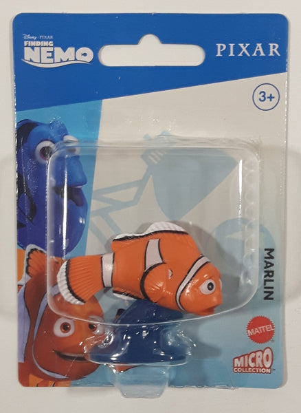 2020 Mattel Disney Pixar Micro Collection Finding Nemo Marlin Clownfish 1 1/2" Tall Toy Figure New in Package
