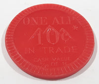 Vintage Alpine Restaurants Bellingham Everett Seattle One Alp 10 Cents Red Plastic Trade Token Coin