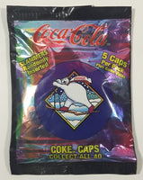 1995 Coca Cola Coke Caps (5 Caps Per Pack Plus Game Rules) New in Package