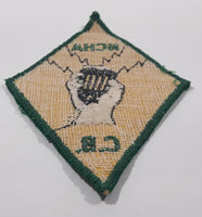 Vintage NCHA National Campers and Hikers Association Amateur C.B. Radio Fabric Embroidered Patch Badge