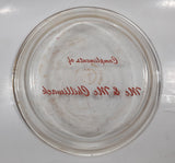 Vintage Pyrex 208 8 1/4" Clear Glass Pie Plate Compliments of Mc & Mc Chilliwack Made in U.S.A.