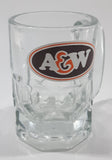 1970s A & W Restaurants Clear Glass 3 1/8" Tall Miniature Glass Mug