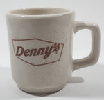 Denny's Restaurant 3 1/2" Tall Stoneware Coffee Mug Cup Made in USA