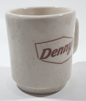 Denny's Restaurant 3 1/2" Tall Stoneware Coffee Mug Cup Made in USA