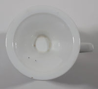 Rare White Spot Hit The Spot 5" Tall Pedestal Style Coffee Mug Cup