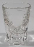 Gilbey's Very Best Gin Shot Glass Measure 3" Tall Heavy Clear Shot Glass Shooter