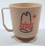 Vintage Bertwood Marketing Arby's Restaurant Wake Up To Arby's 3 5/8" Tall Plastic Coffee Mug Cup