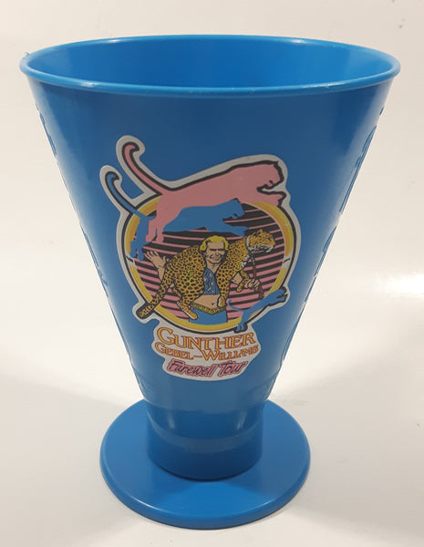 Rare Kenneth Field Presents Ringling Bros. And Barnum & Bailey Circus The Greatest Show On Earth Gunther Gebel-Williams Farewell Tour 6 1/4" Tall Blue Plastic Cup