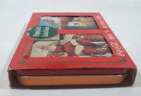 1995 Coca Cola Nostalgia Playing Cards and Collectible Santa Claus Christmas Tin 2 Decks New in Package