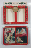 1996 Coca Cola Limited Editions Nostalgia Playing Cards and Collectible Santa Claus Christmas Tin 2 Decks New in Package