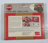 1998 Coca Cola Limited Editions Nostalgia Playing Cards and Collectible Santa Claus Christmas "For Sparkling Holidays "1956 Tin 2 Decks New in Package