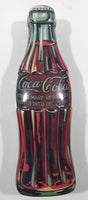 2003 Coca-Cola Coke Soda Pop Bottle Shaped Embossed Tin Container