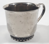 Vintage Leonard Silver Plate 2 1/4" Tall Baby Child's Cup Made in Hong Kong