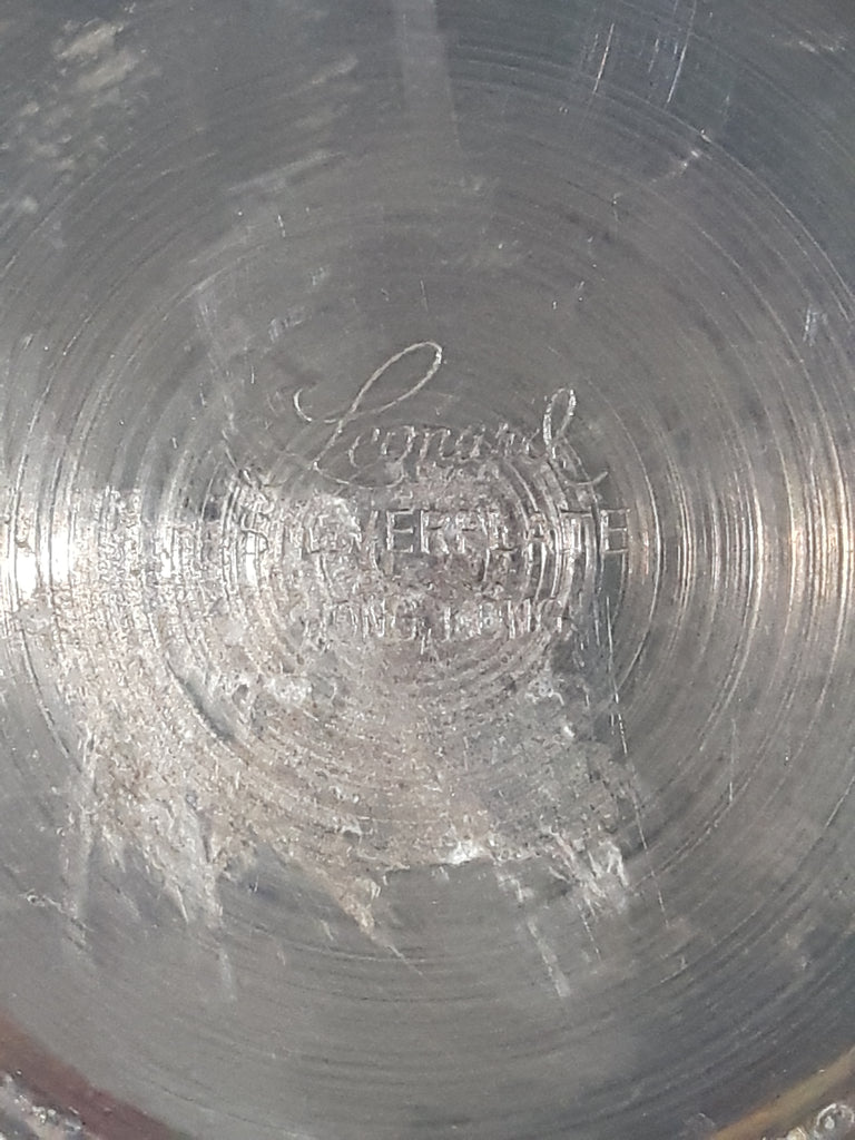 Vintage Leonard Silver Plate 2 1/4