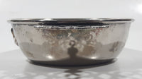 Antique Embossed Duck Pattern Single Handle Silver Metal Porringer Pottinger Bowl