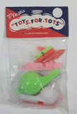 Vintage Toys For Tots Planes and Whistles Mixed Plastic Toy Lot New in Package Made in Hong Kong