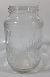 Vintage Nabob Brand Coffee 7" Tall Embossed Glass Jar