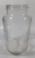 Vintage Nabob Brand Coffee 7" Tall Embossed Glass Jar