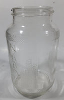 Vintage Nabob Brand Coffee 7" Tall Embossed Glass Jar