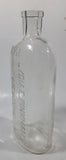 Antique Lydia E Pinkham's Medicine 8 1/8" Tall 14 1/2 Ozs Heavy Embossed Glass Bottle