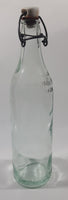 Antique Clicquot Club Embossed Swing Top Aqua Glass Bottle