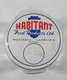 Rare Vintage Habitant Food Products Ltd Montre Laprairie Canada Tomato Soup 6 1/4" Tall 16 Fl Oz Embossed Glass Jar with Lid