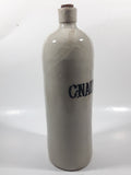 Antique Late 1800s Gnaule Gin or Brandy 10 5/8" Tall Stoneware Pottery Cork Top Liqour Bottle