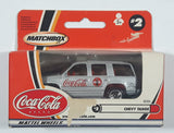 2001 Matchbox Coca-Cola Coke Soda Pop '97 Chevy Tahoe Silver Die Cast Toy SUV Car Vehicle New in Box