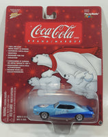 2004 Playing Mantis Johnny Lighting Coca Cola Brand Polar Bear 1971 Pontiac GTO Blue Die Cast Toy Car Vehicle New in Package