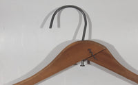 Rare Antique Ontario Laundry Ltd. Calgary Dry Cleaners 17 5/8" Wide Wood Clothing Coat Hanger