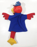 Vintage 1983 Red Robin Restaurant Mascot 13" Tall Hand Puppet with Plastic Head Missing A Leg