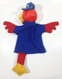 Vintage 1983 Red Robin Restaurant Mascot 13" Tall Hand Puppet with Plastic Head Missing A Leg