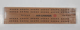 Vintage 1970s Air Canada Wood Cribbage Board Game