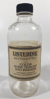 Antique Lambert Pharmacal Co Canada Ltd Toronto Listerine Antiseptic For Colds Sore Throat Bad Breath 6 3/4" Tall Glass Medicine Bottle
