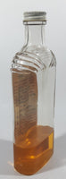 Antique 1930s Hawes Improved Lemon Oil Cleans And Polishes Furniture Woodwork Refrigerators etc 8 5/8" Tall Glass Bottle