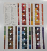 Antique 1940 M. Meghrig & Sons Distributor Wonder Color Gauge Stamp Color Identification Card Set