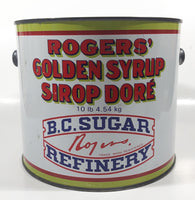 Vintage Rogers Syrup Golden Sugar Vancouver, B.C. Sugar Refinery 10lb 4.54 kg Tin Metal Can Pail