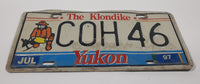 1997 Yukon The Klondike Man Panning Gold Themed Metal Vehicle License Plate Tag C0H 46