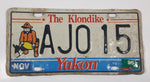 1995 Yukon The Klondike Man Panning Gold Themed Metal Vehicle License Plate Tag AJ0 15