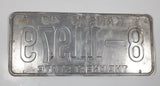 1949 Kansas The Wheat State Silver with Black Letters Metal Vehicle License Plate Tag 8 11979