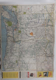 1952 AAA American Automobile Association Road Map of Oregon and Washington
