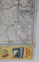 1952 AAA American Automobile Association Road Map of Oregon and Washington