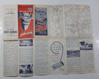 1956-57 AAA American Automobile Association Visitor's Guide TO Washington Annapolis Mount Vernon Road Map